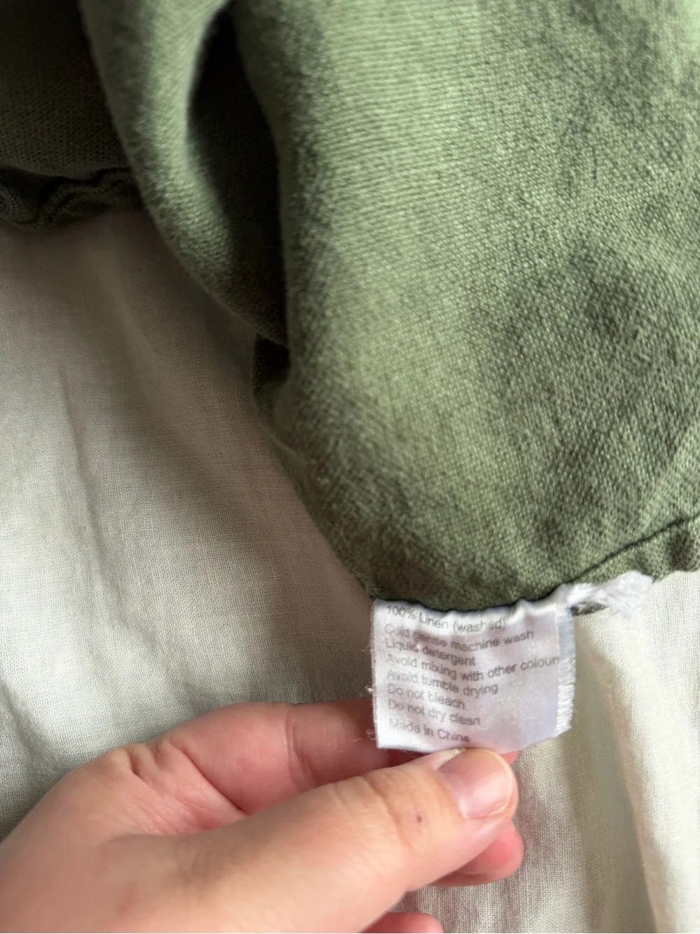 Bed Threads Olive 100% French Flax Linen Throw